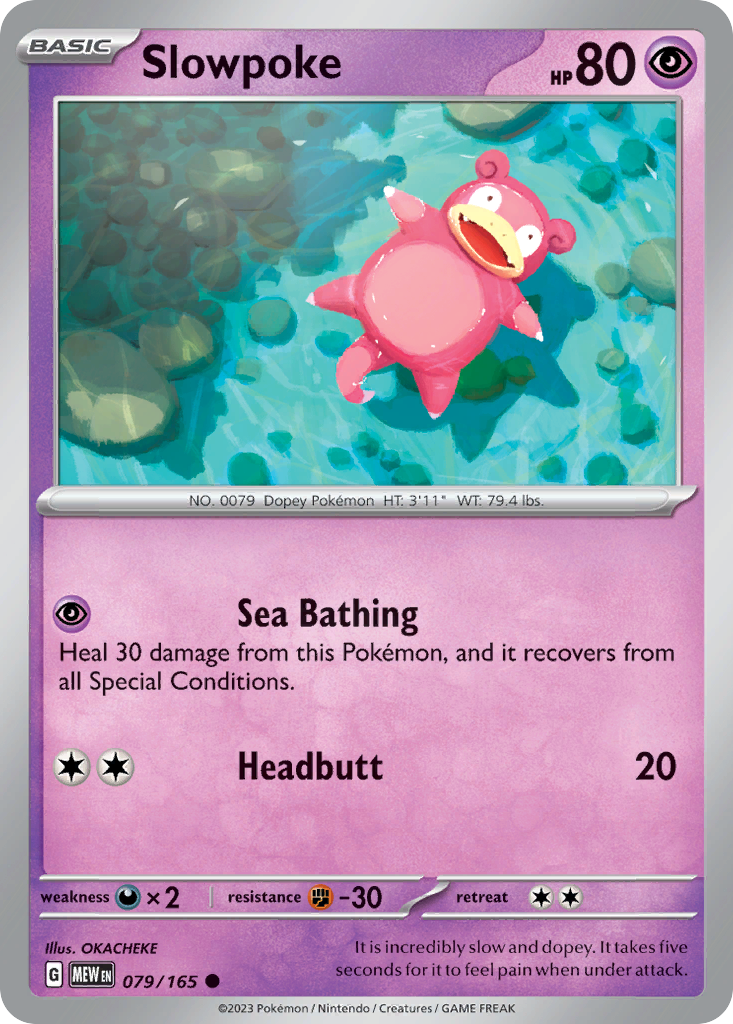 151 Set Slowpoke #79/165