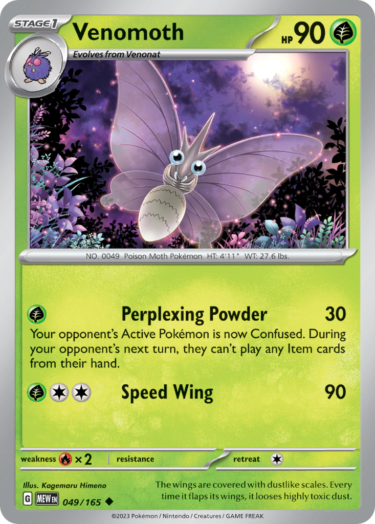 151 Set Venomoth #49/165