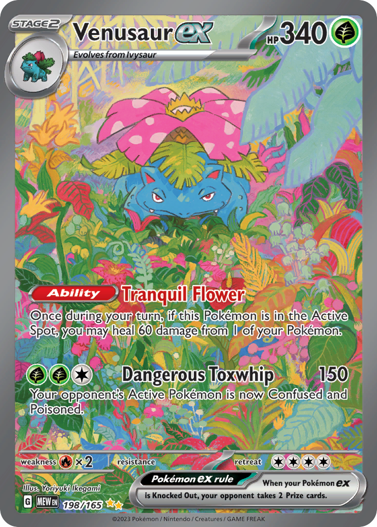 Venusaur ex Special Illustration Rare 198/165 uit Pokémon 151