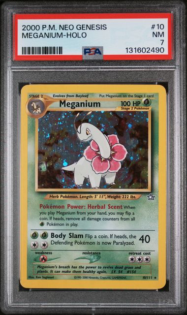 Johto Starter Pokémon Evolutieset – Neo Genesis PSA Slab Collection