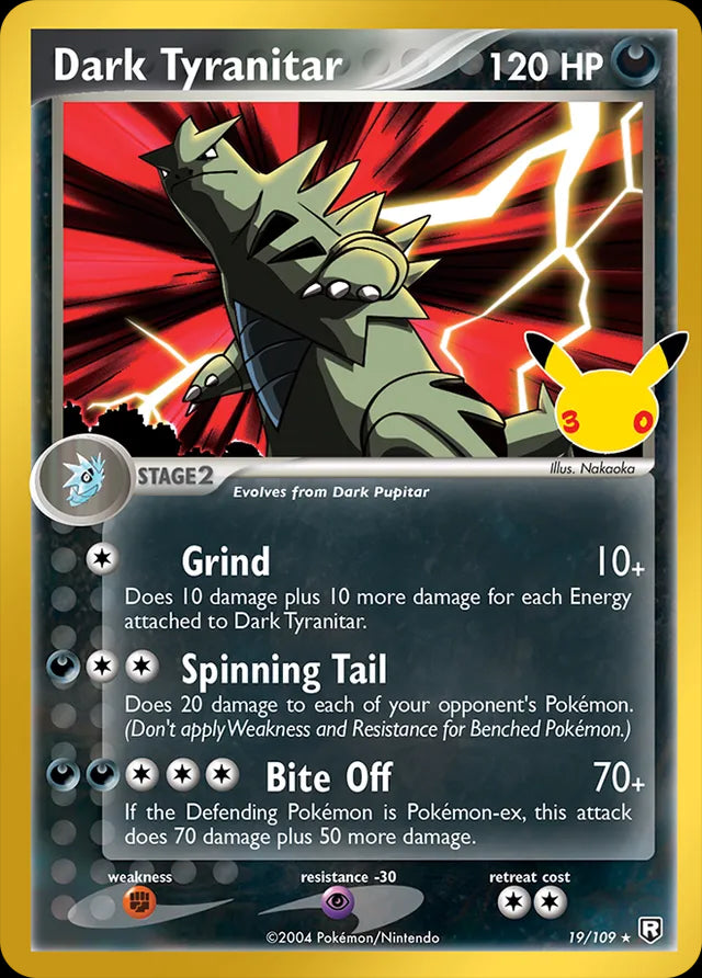 30th Celebration Dark Tyranitar #19/109