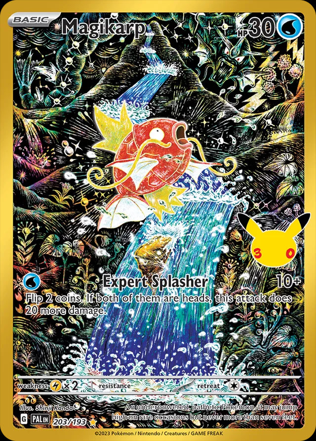 30th Celebration Magikarp 203/193 Pokémon kaart