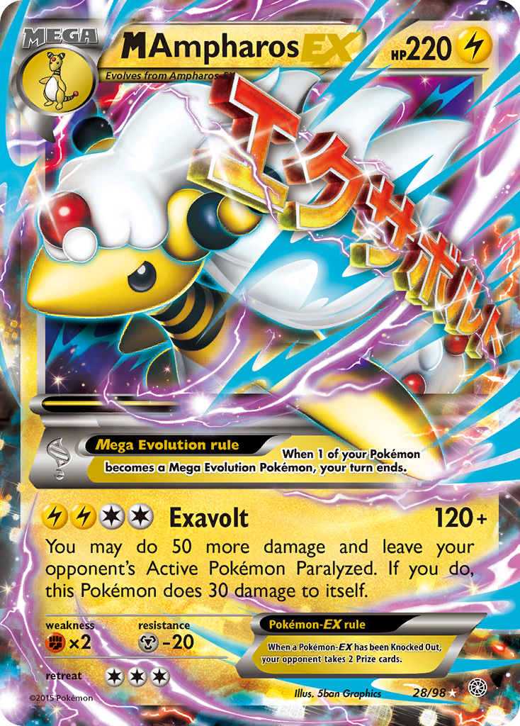 Ancient Origins MAmpharos EX #28/98