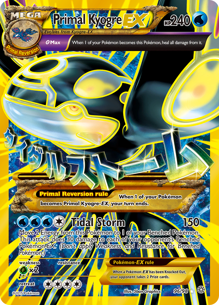 Primal Kyogre EX 96/98 Ancient Origins