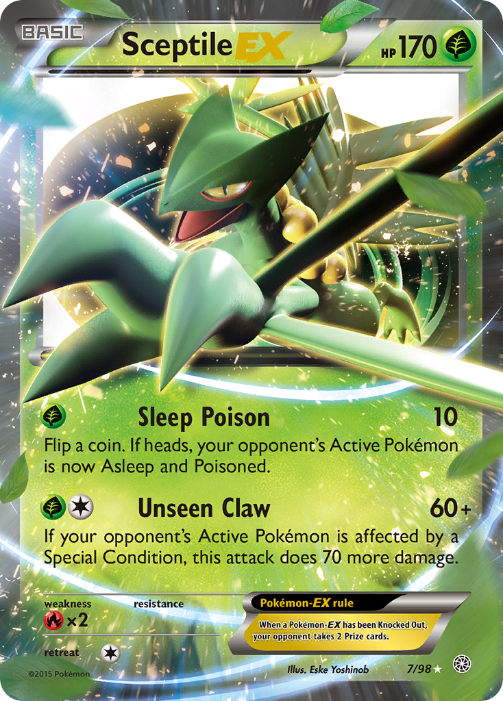 Ancient Origins Sceptile EX #7/98