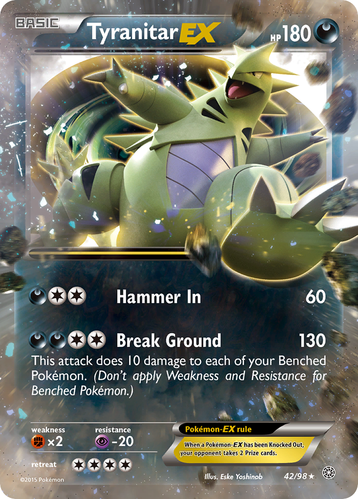 Ancient Origins Tyranitar EX #42/98
