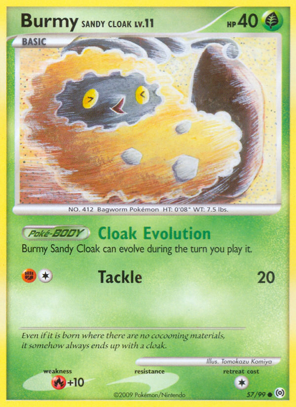 Arceus Set Burmy (Sandy Cloak) #57/99