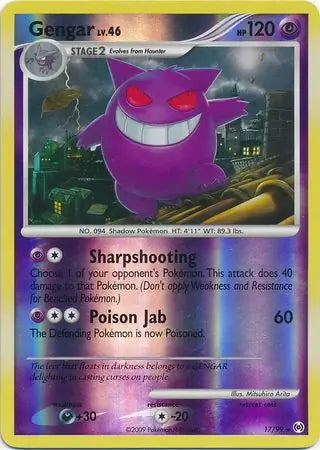 Arceus Set Gengar #17/99 reverse holo