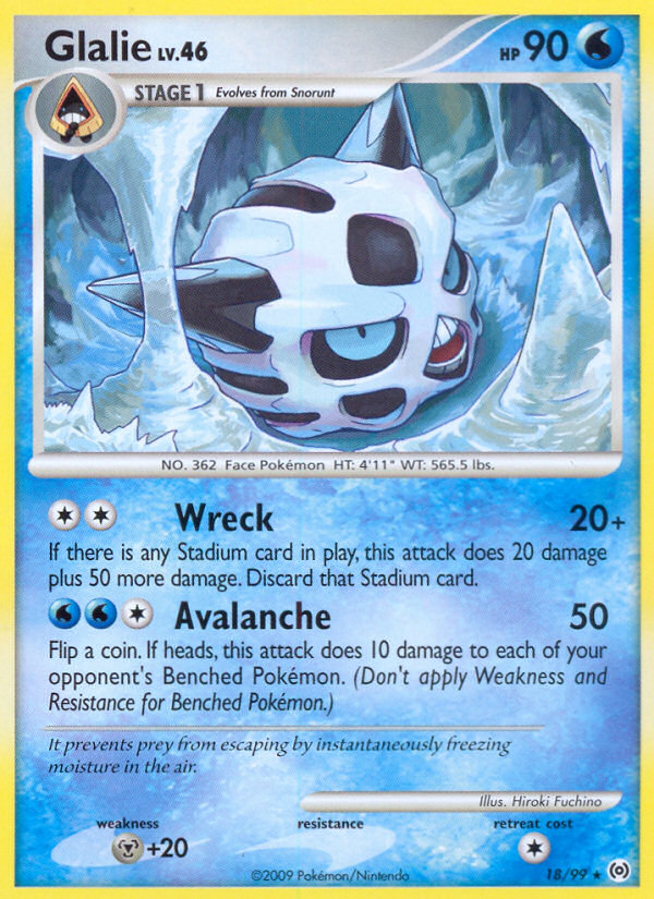 Arceus Set Glalie #18/99