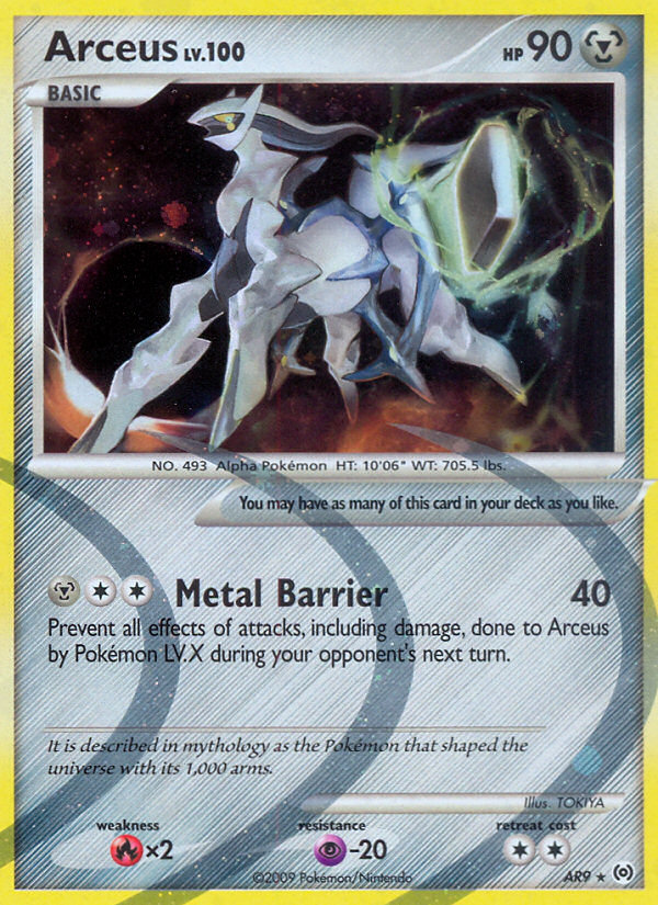 Arceus Set Holo Arceus AR9
