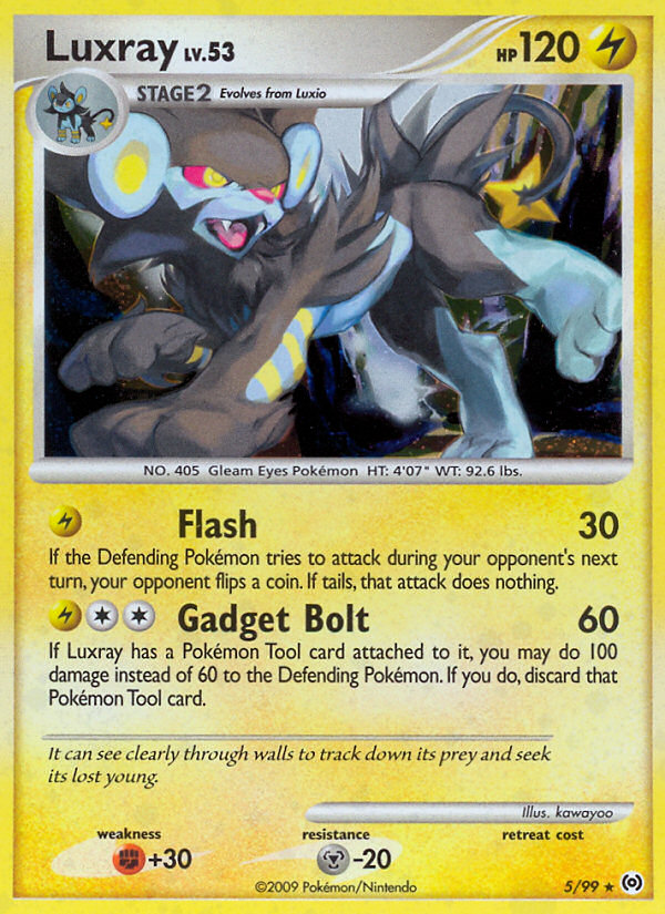 Arceus Set Holo Luxray #5/99