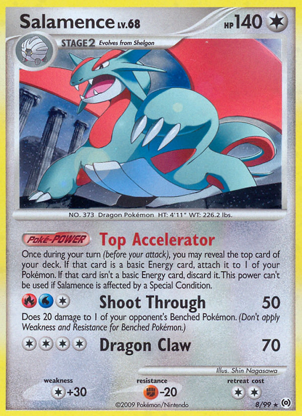 Arceus Set Holo Salamence #8/99