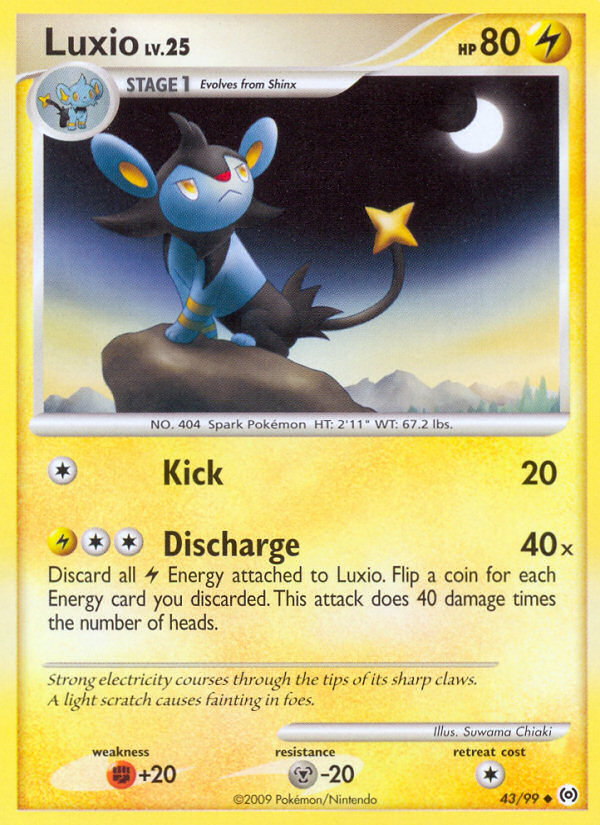 Arceus Set Luxio #43/99