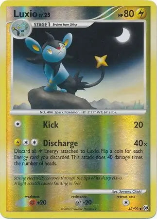 Arceus Set Luxio #43/99 reverse holo