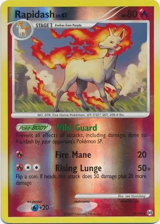 Arceus Set Rapidash #28/99 reverse holo