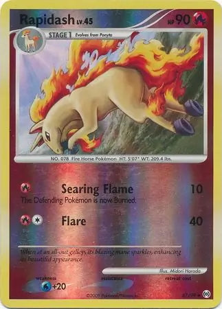 Arceus Set Rapidash #47/99 reverse holo