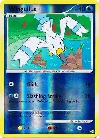 Arceus Set Wingull #80/99 reverse holo