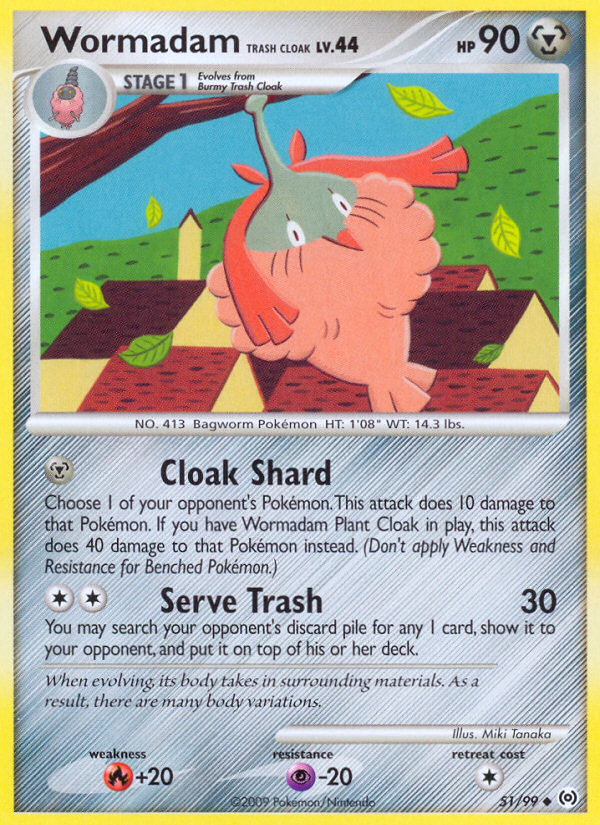 Arceus Set Wormadam (Trash Cloak) #51/99
