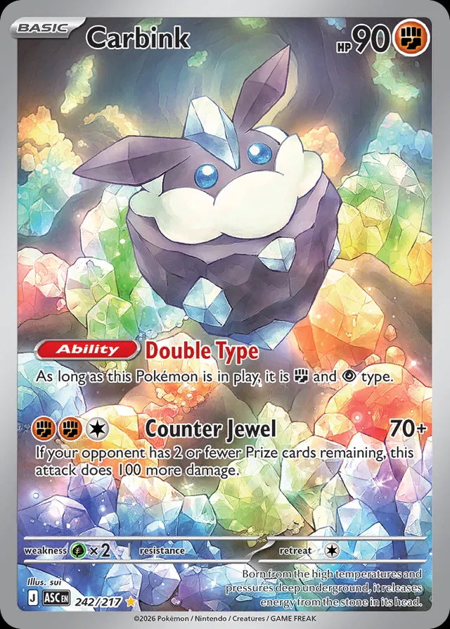 Ascended Heroes Carbink #242/217