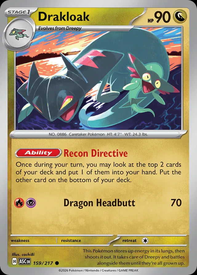 Ascended Heroes Drakloak #159/217