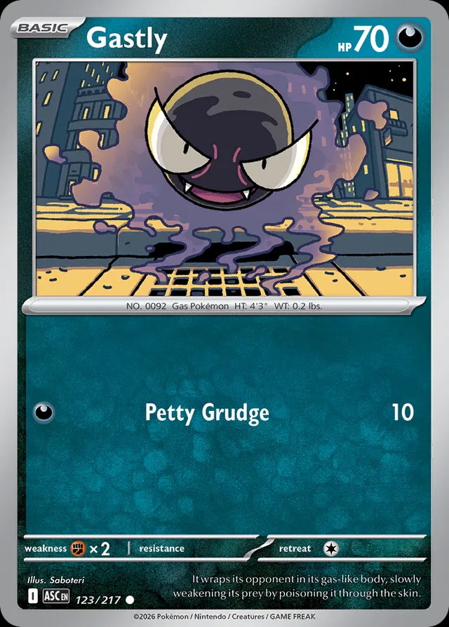 Ascended Heroes Gastly #123/217