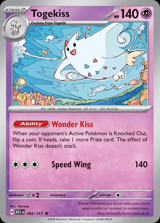 Ascended Heroes Holo Togekiss #082/217