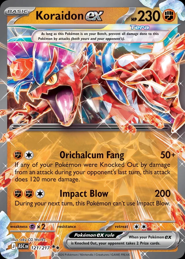 Ascended Heroes Koraidon ex #121/217