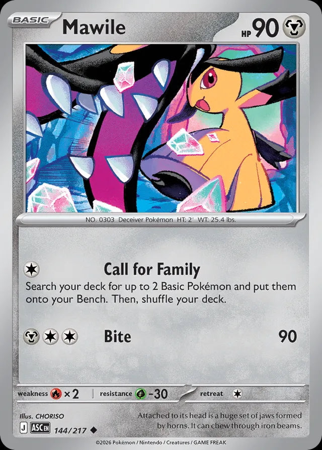 Ascended Heroes Mawile #144/217