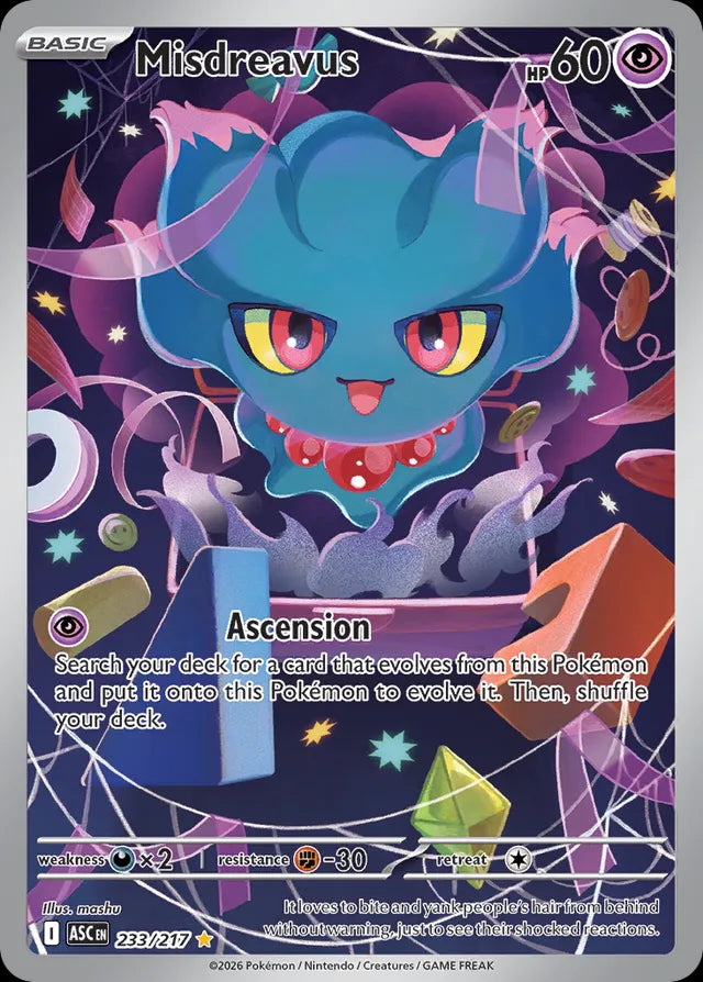 Ascended Heroes Misdreavus #233/217