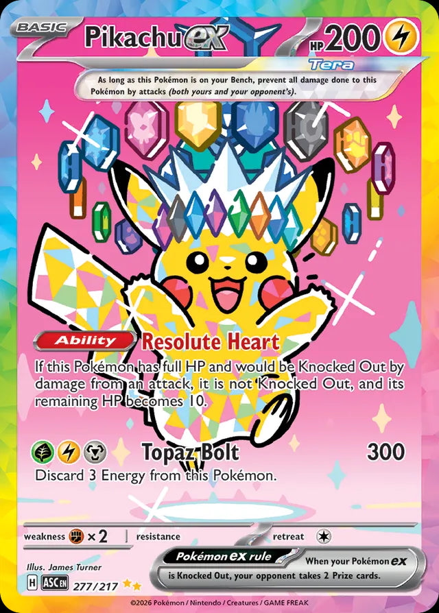 Ascended Heroes Pikachu ex 277/217
