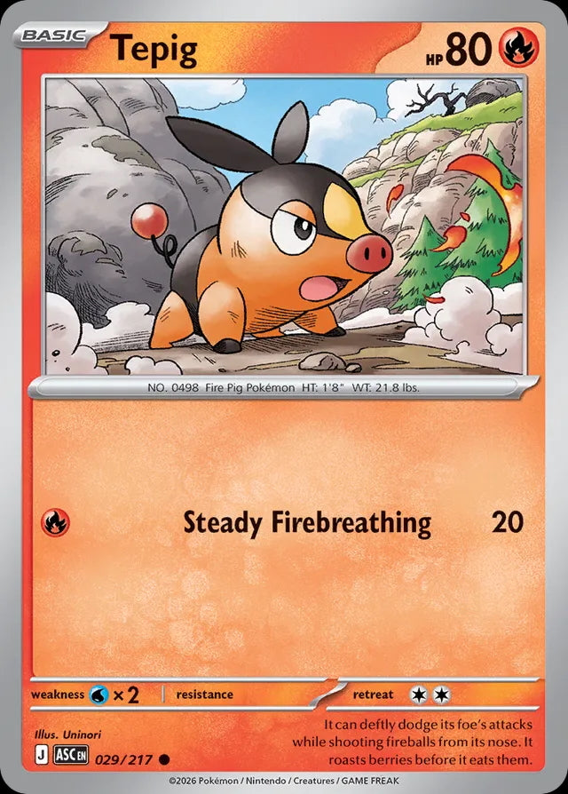 Ascended Heroes Tepig #029/217