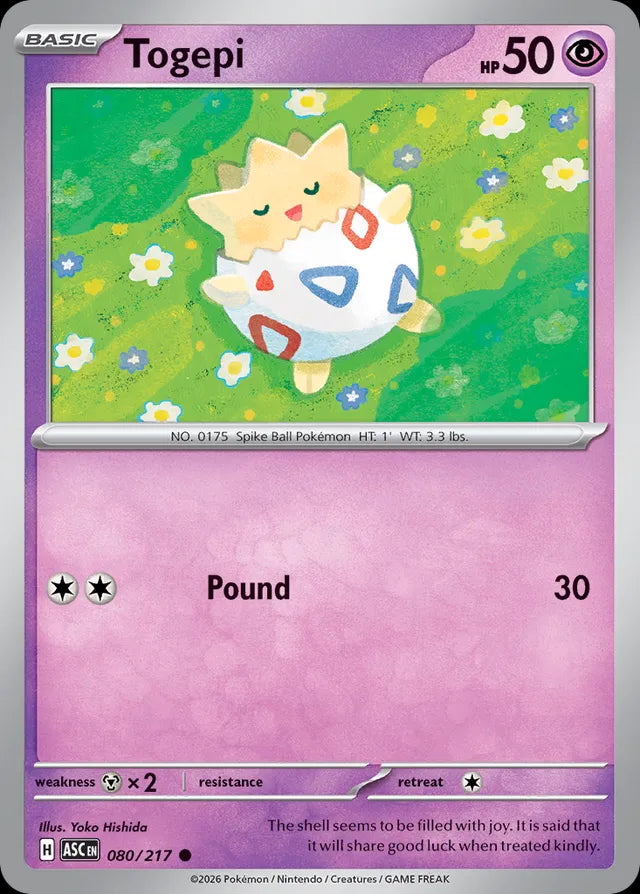 Ascended Heroes Togepi #080/217