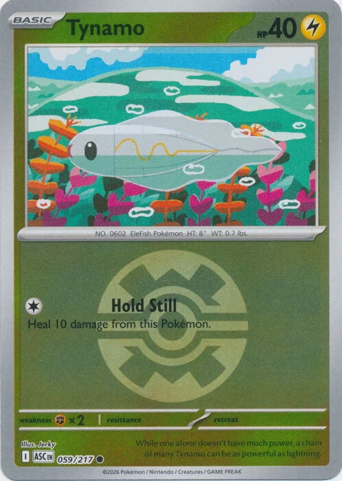 Ascended Heroes Tynamo #059/217 Pokeball Reverse Holo