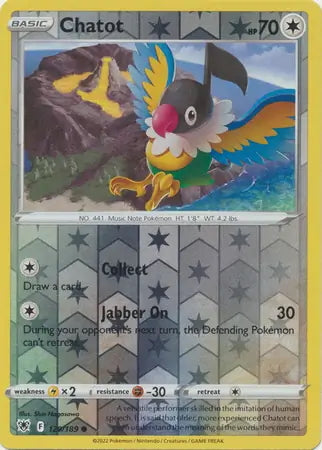 Astral Radiance Chatot #129/189 reverse holo