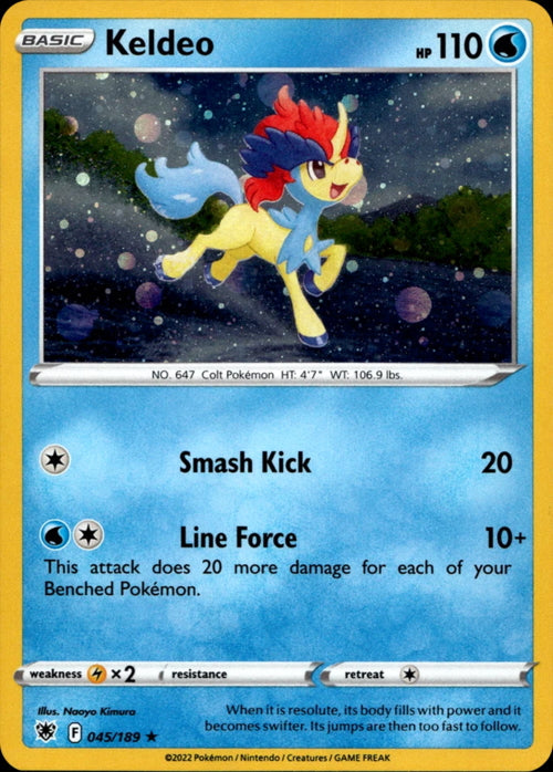 Astral Radiance Galaxy Holo Keldeo #45/189