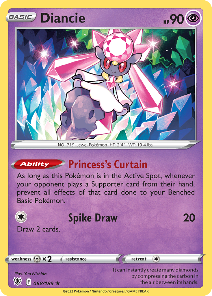 Astral Radiance Holo Diancie #68/189