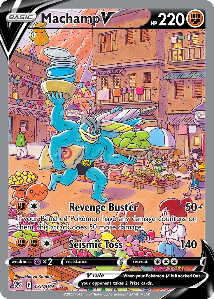 Machamp V Alternate Art uit Astral Radiance