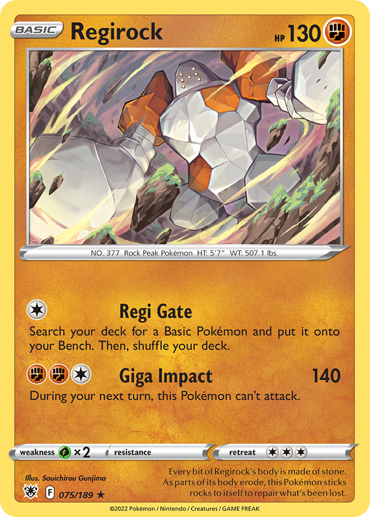 Astral Radiance Regirock #75/189