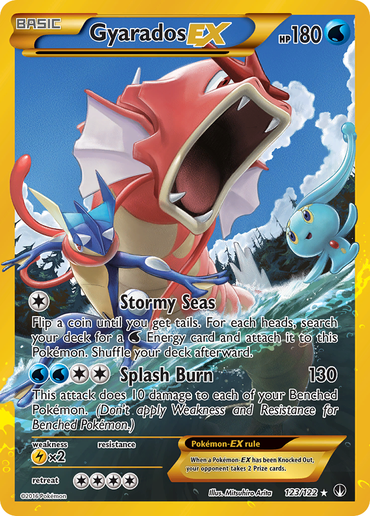 Gyarados EX Secret Rare 123/122 BREAKpoint