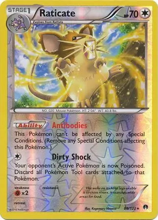 BREAKpoint Raticate #88/122 reverse holo