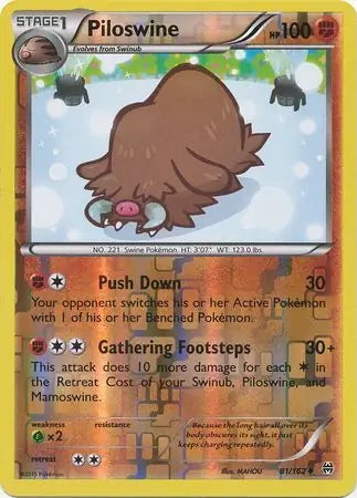 BREAKthrough Piloswine #81/162 reverse holo