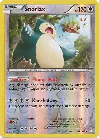 BREAKthrough Snorlax #118/162 reverse holo