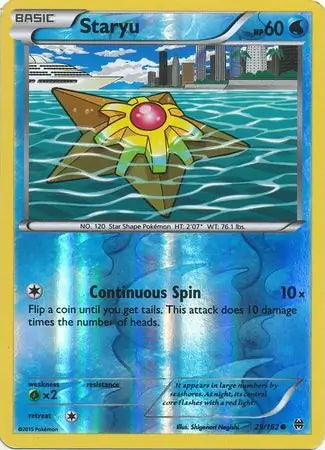 BREAKthrough Staryu #29/162 reverse holo