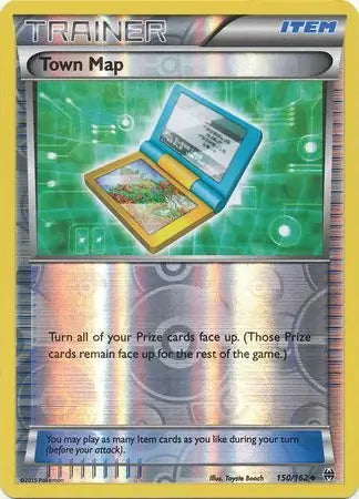 BREAKthrough Town Map #150/162 reverse holo