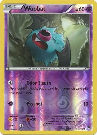 BREAKthrough Woobat #71/162 reverse holo