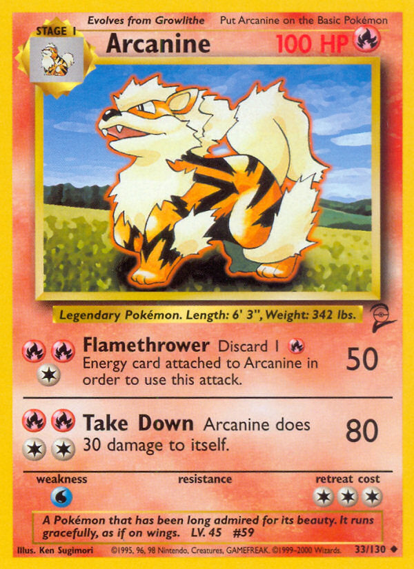 Base Set 2 Arcanine #33/130