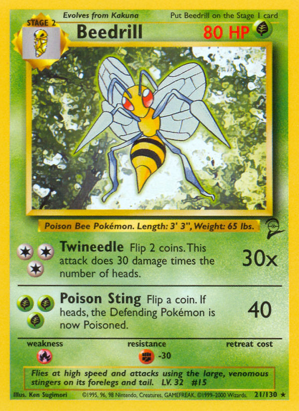 Base Set 2 Beedrill #21/130