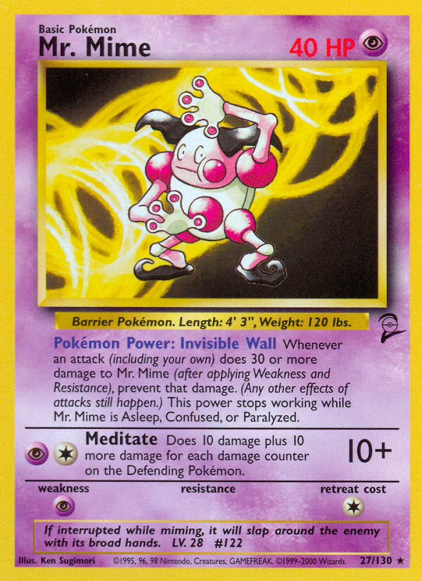 Base Set 2 Mr.Mime #27/130
