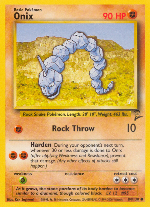 Base Set 2 Onix #84/130