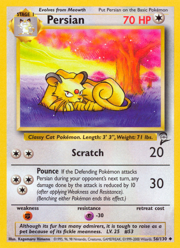 Base Set 2 Persian #56/130